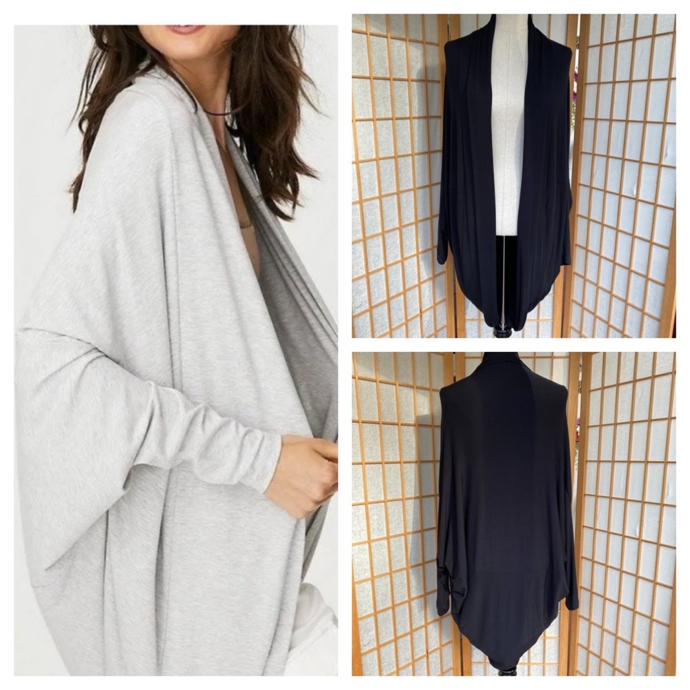 Babaton The Group Black Long Cacoon Cardigan SZ XS/S